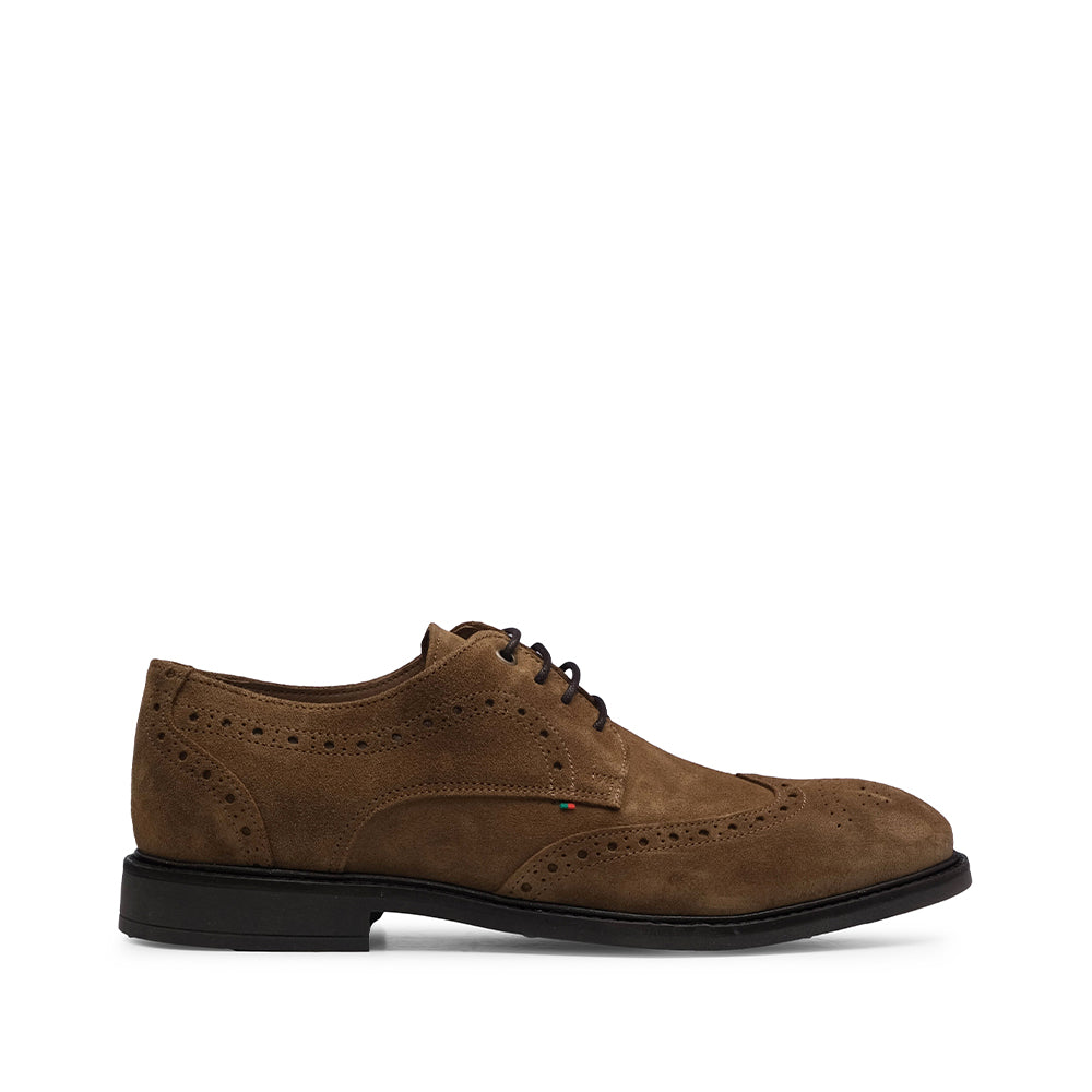 Sapato Casual Homem Camurça Camel