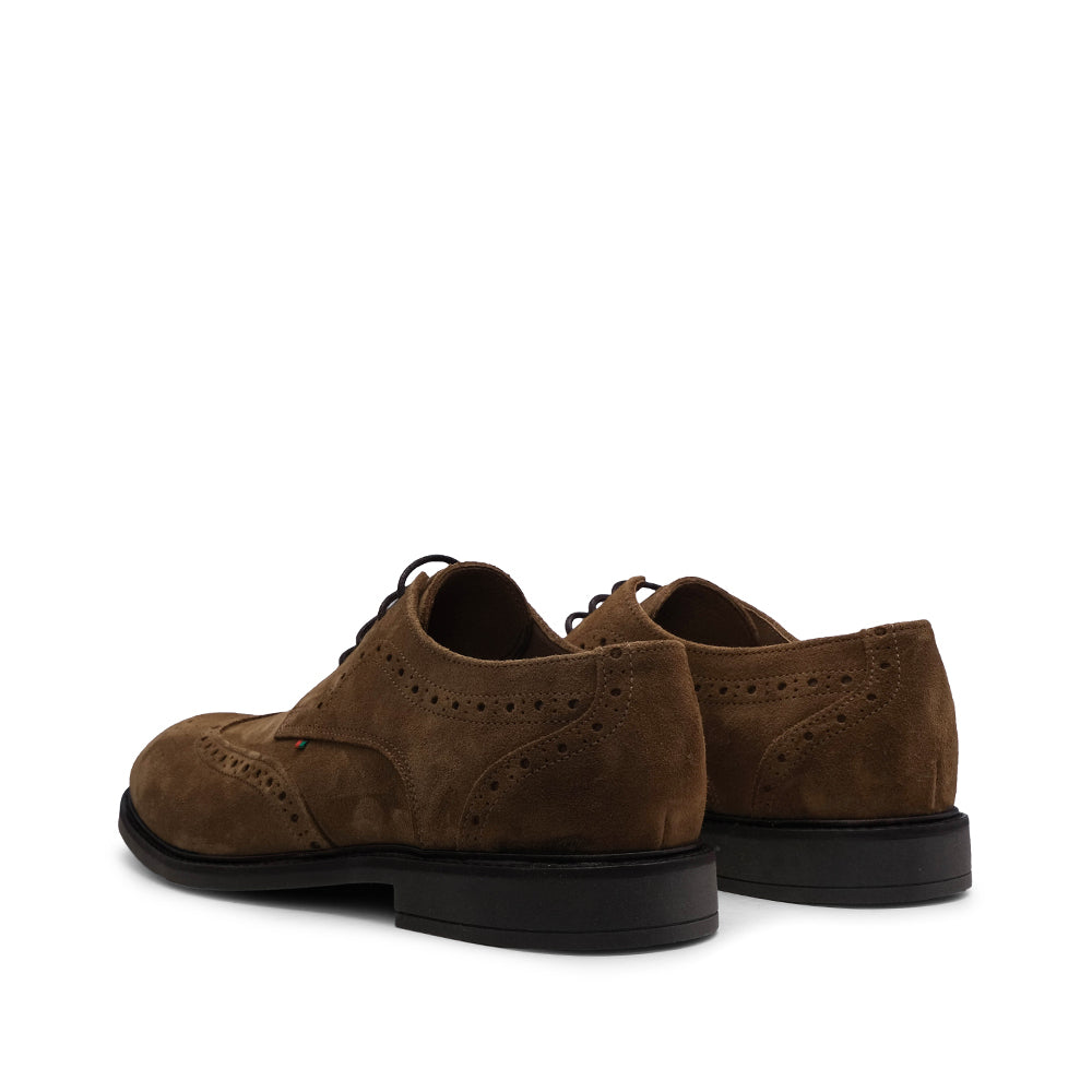 Sapato Casual Homem Camurça Camel