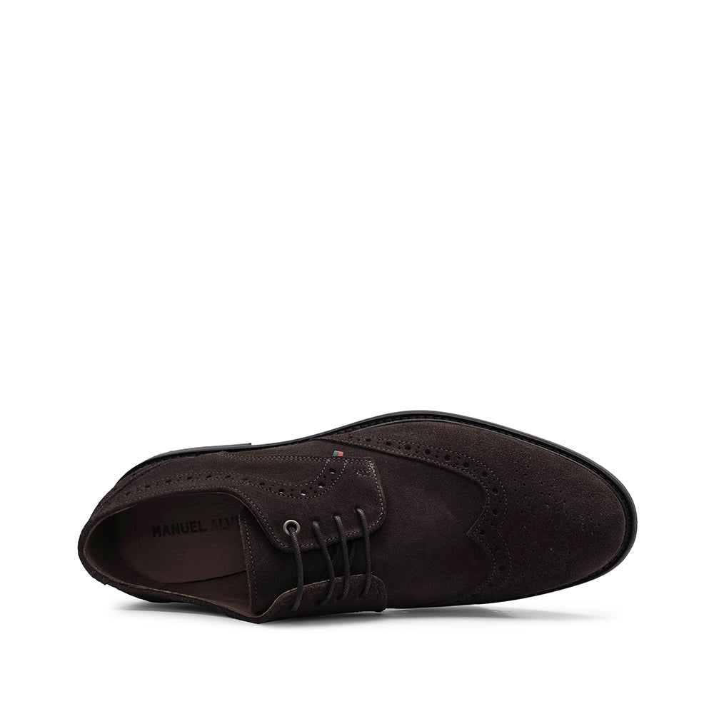 Sapato Casual Homem Camurça Castanho