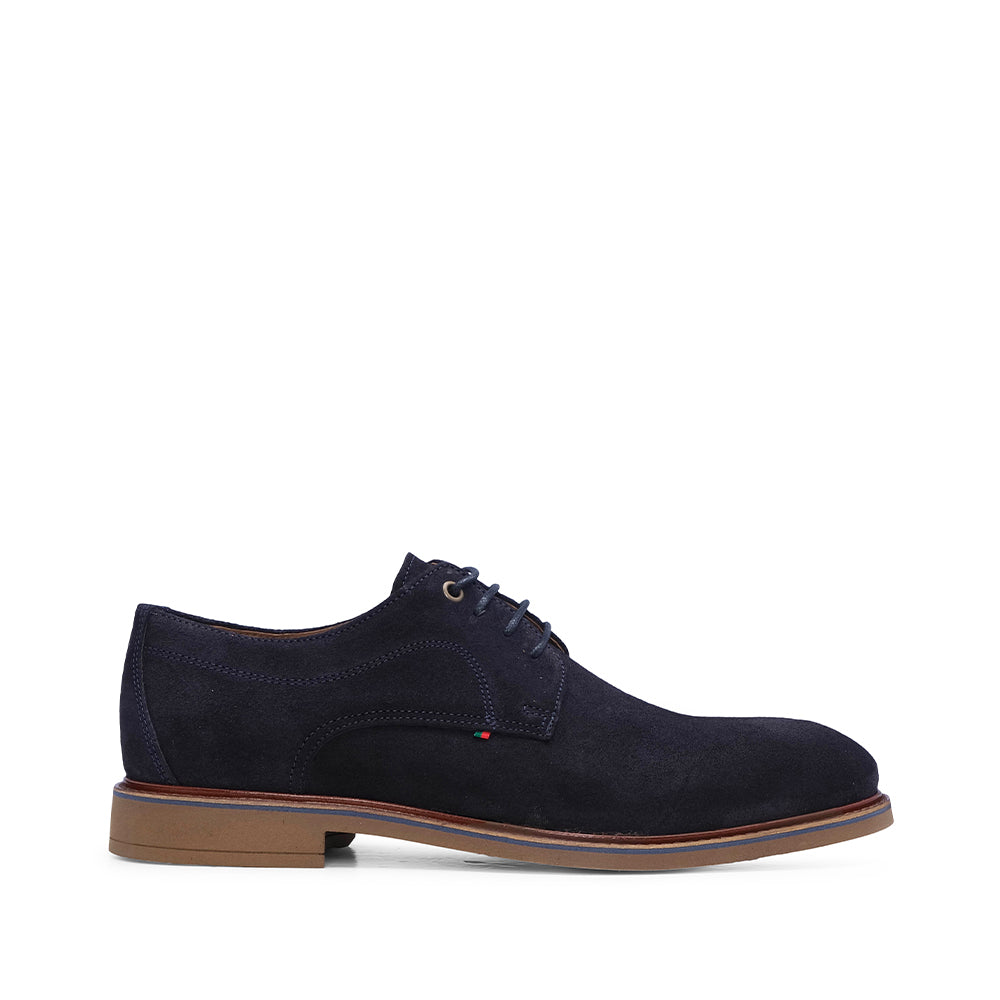 Sapato Casual Homem Camurça Azul
