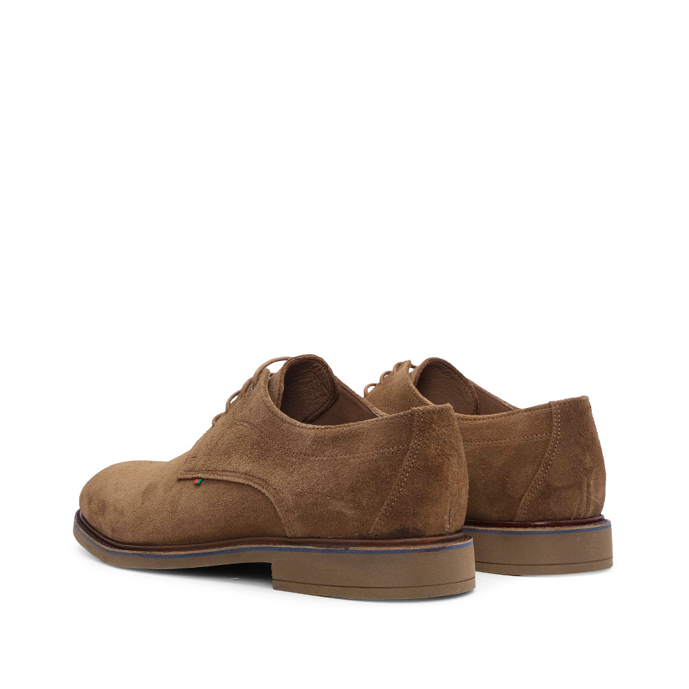 Sapato Casual Homem Camurça Camel