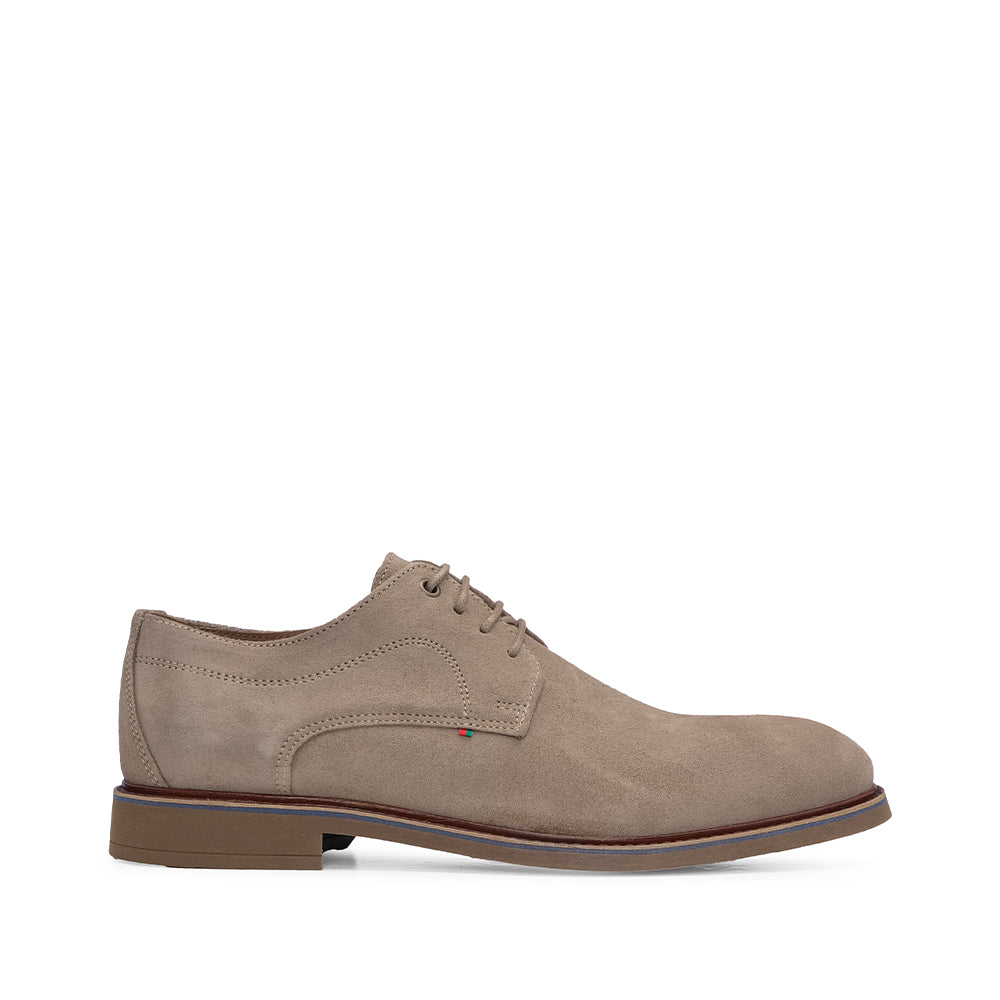 Sapato Casual Homem Camurça Taupe