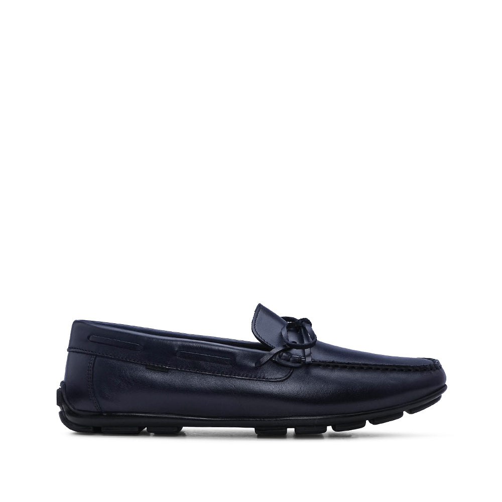 Sapato Mocassim Homem Pele Azul