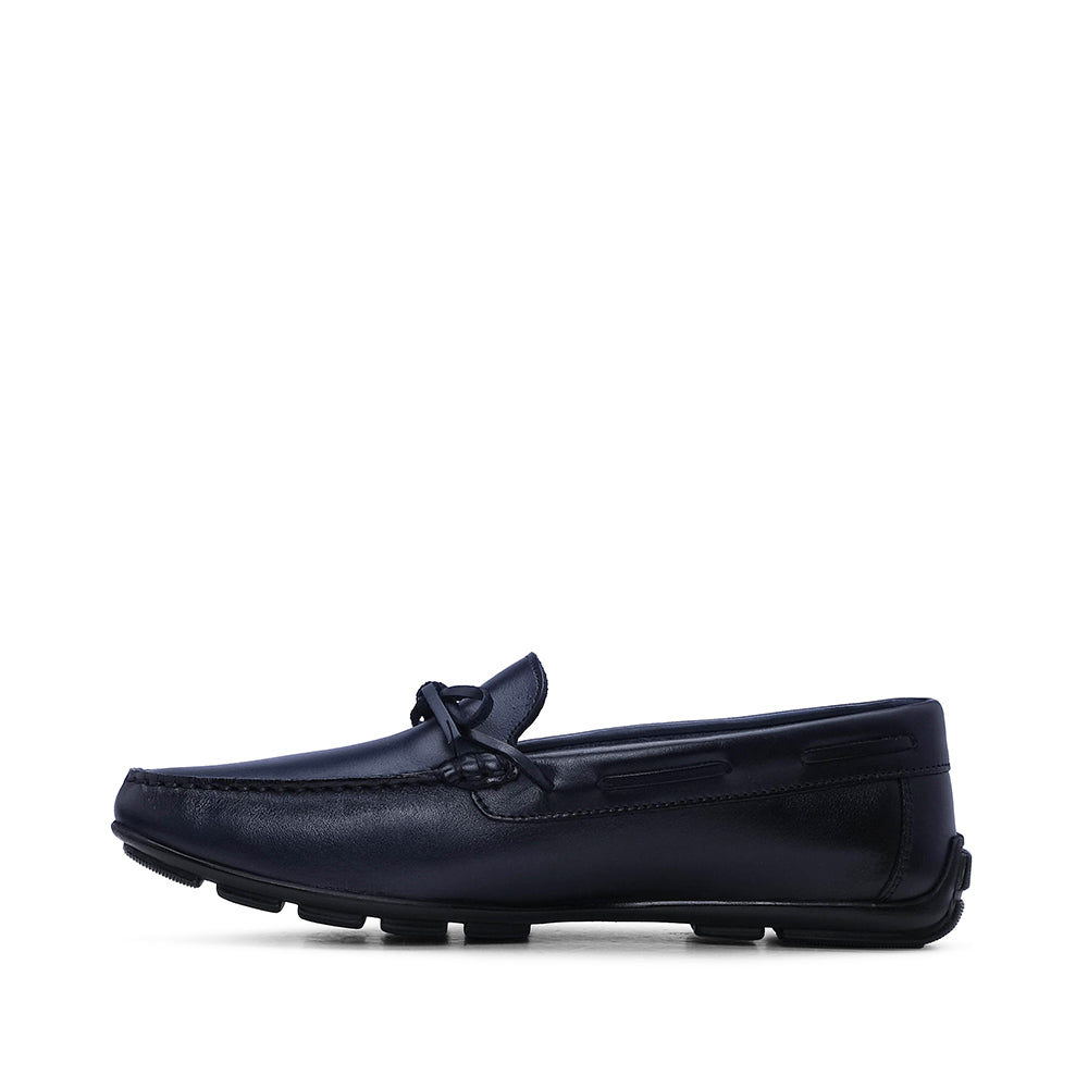 Sapato Mocassim Homem Pele Azul