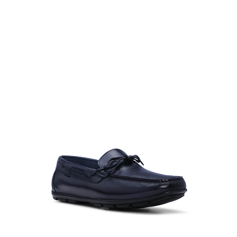 Sapato Mocassim Homem Pele Azul