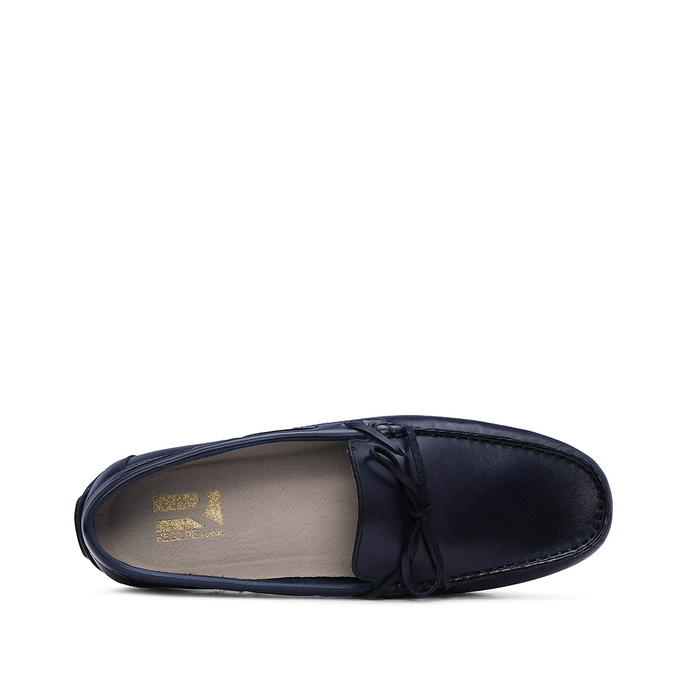 Sapato Mocassim Homem Pele Azul