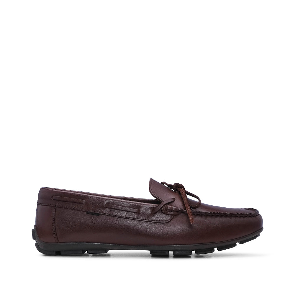 Sapato Mocassim Homem Pele Castanho