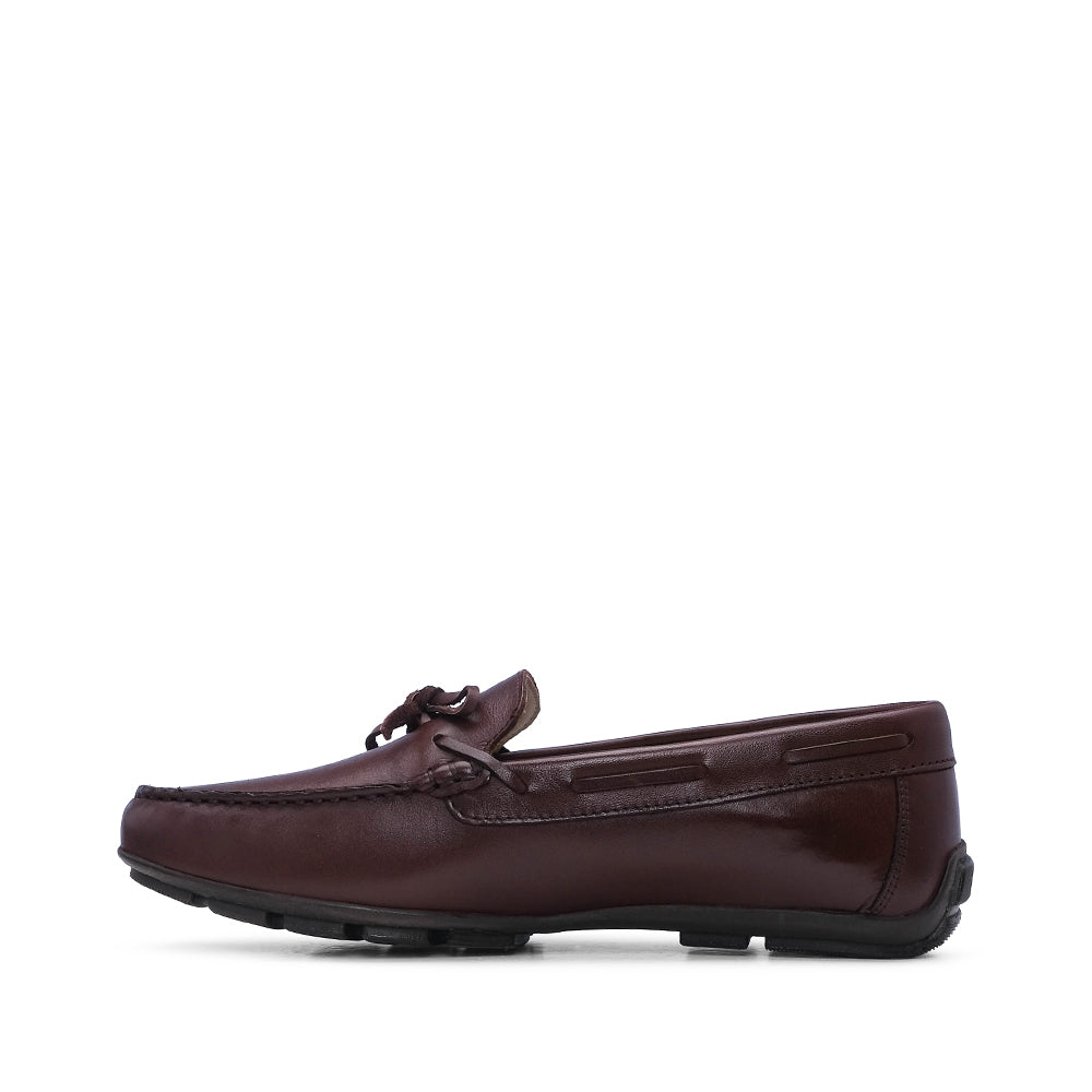 Sapato Mocassim Homem Pele Castanho
