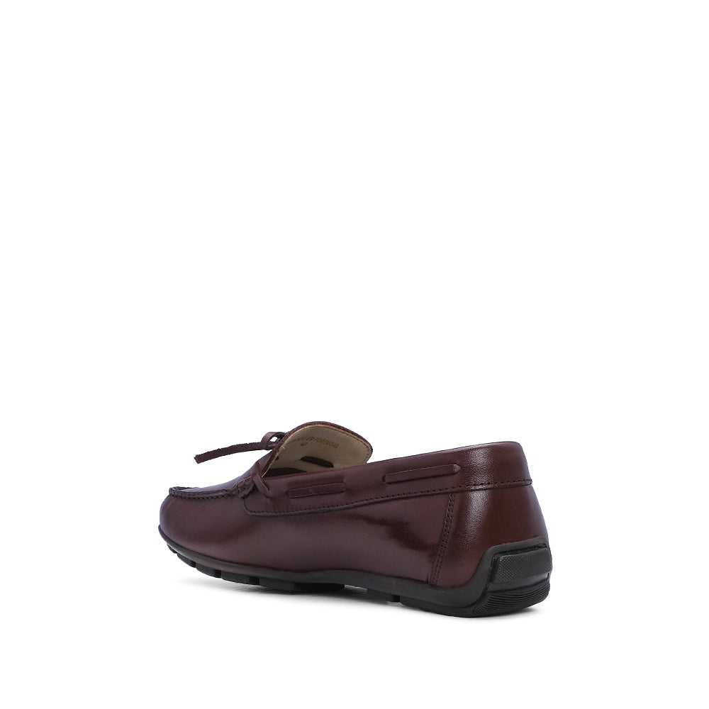 Sapato Mocassim Homem Pele Castanho
