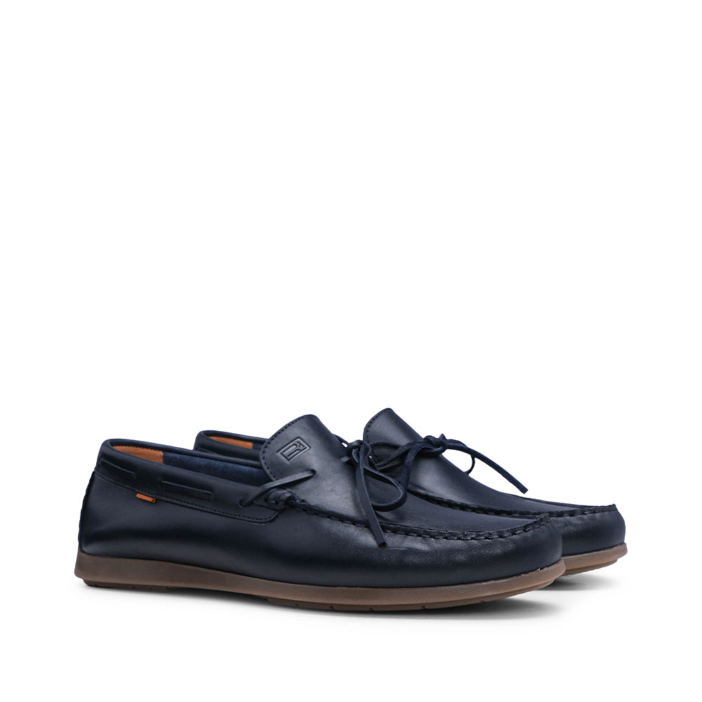 Sapato Mocassim Homem Pele Azul