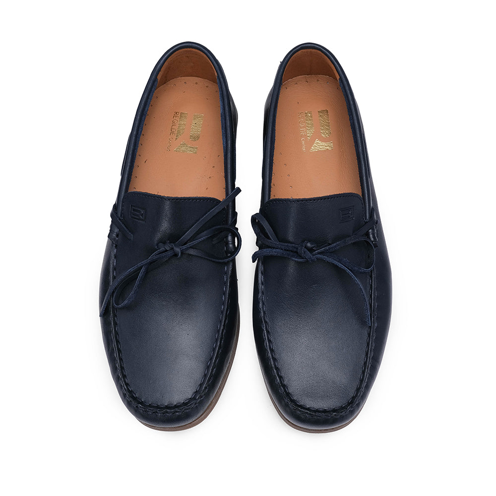 Sapato Mocassim Homem Pele Azul
