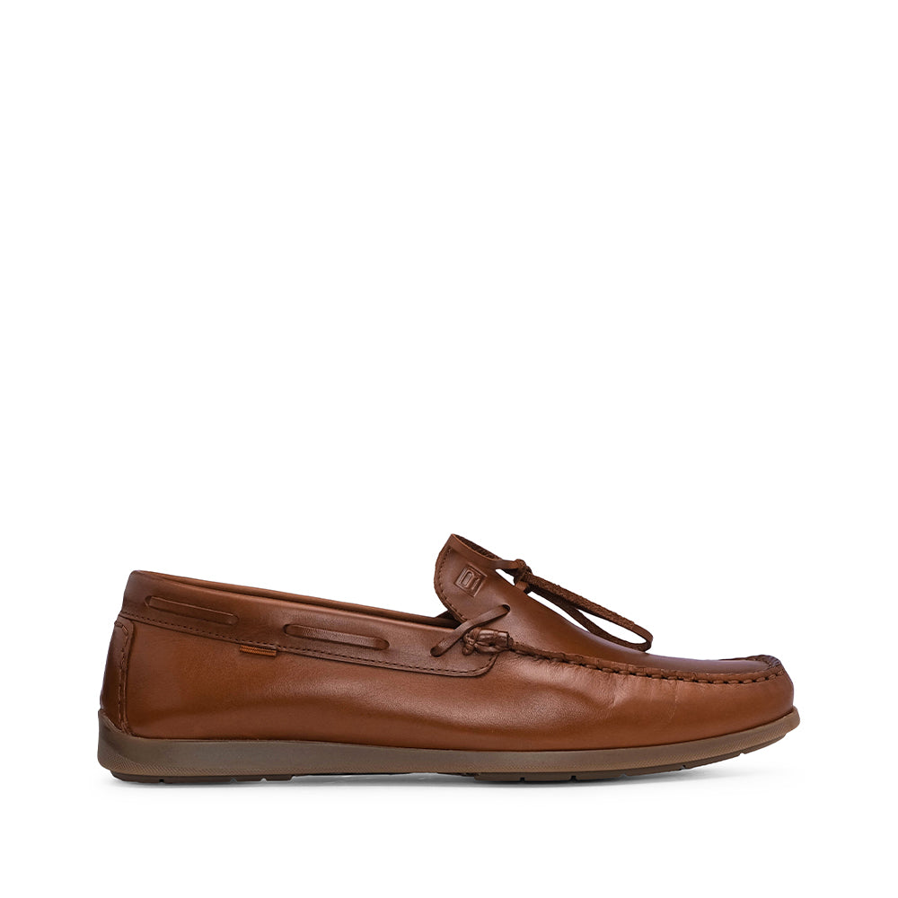 Sapato Mocassim Homem Pele Camel