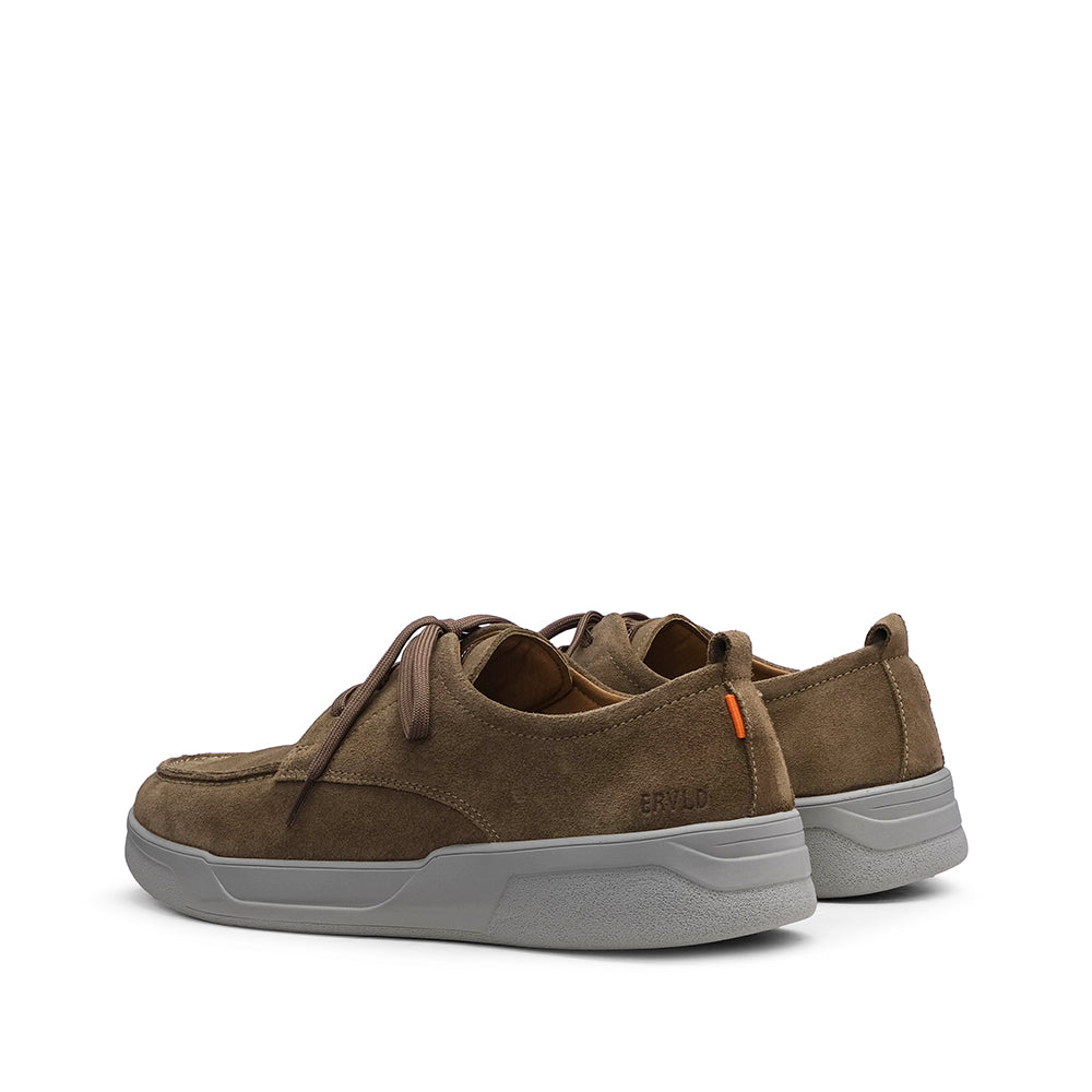 Sapato Casual Homem Camurça Taupe