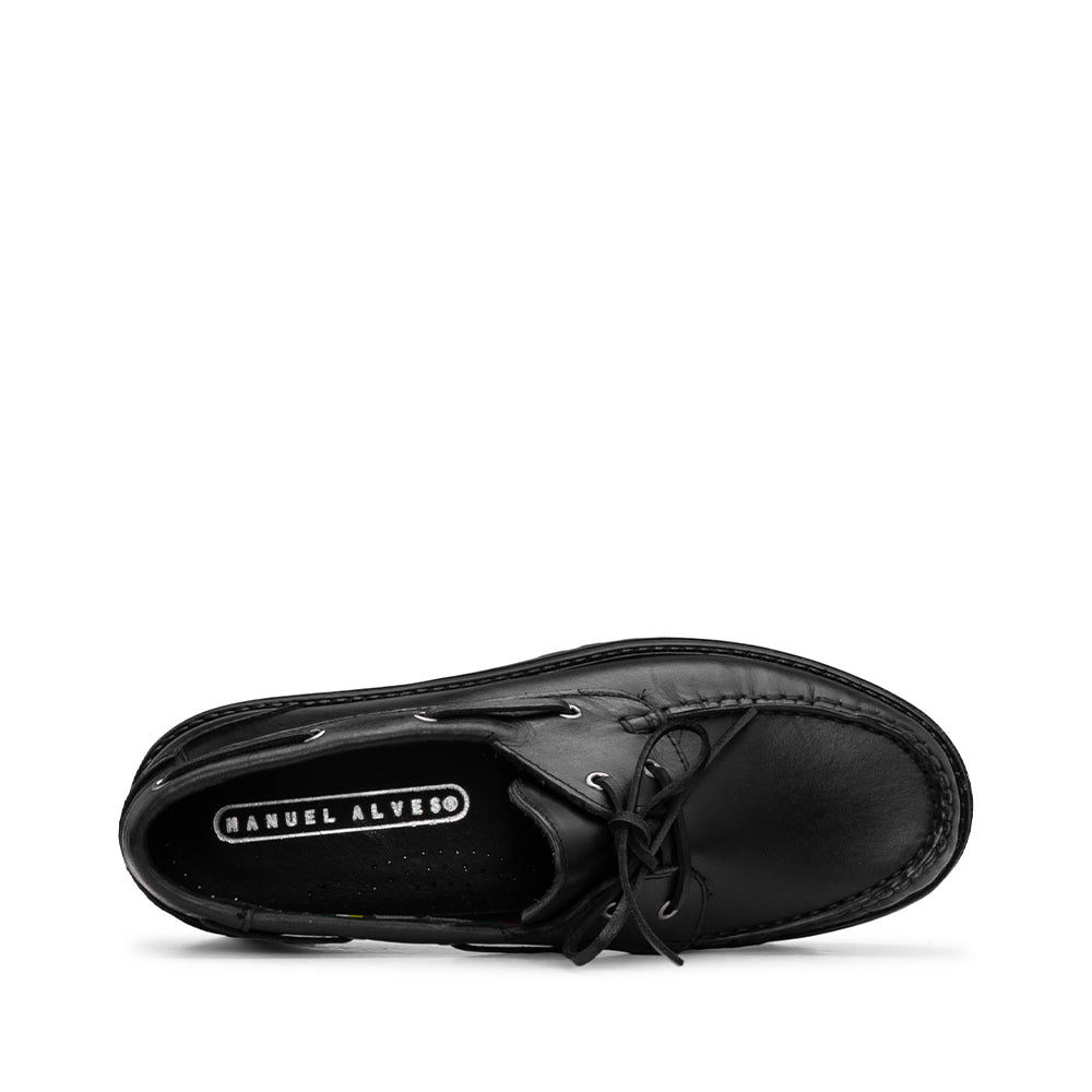 Sapato Vela Homem Pele Preto