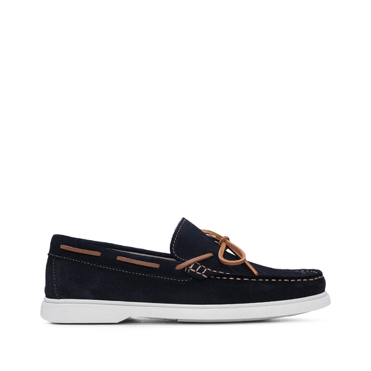 Sapato Vela Homem Camurça Azul Marinho