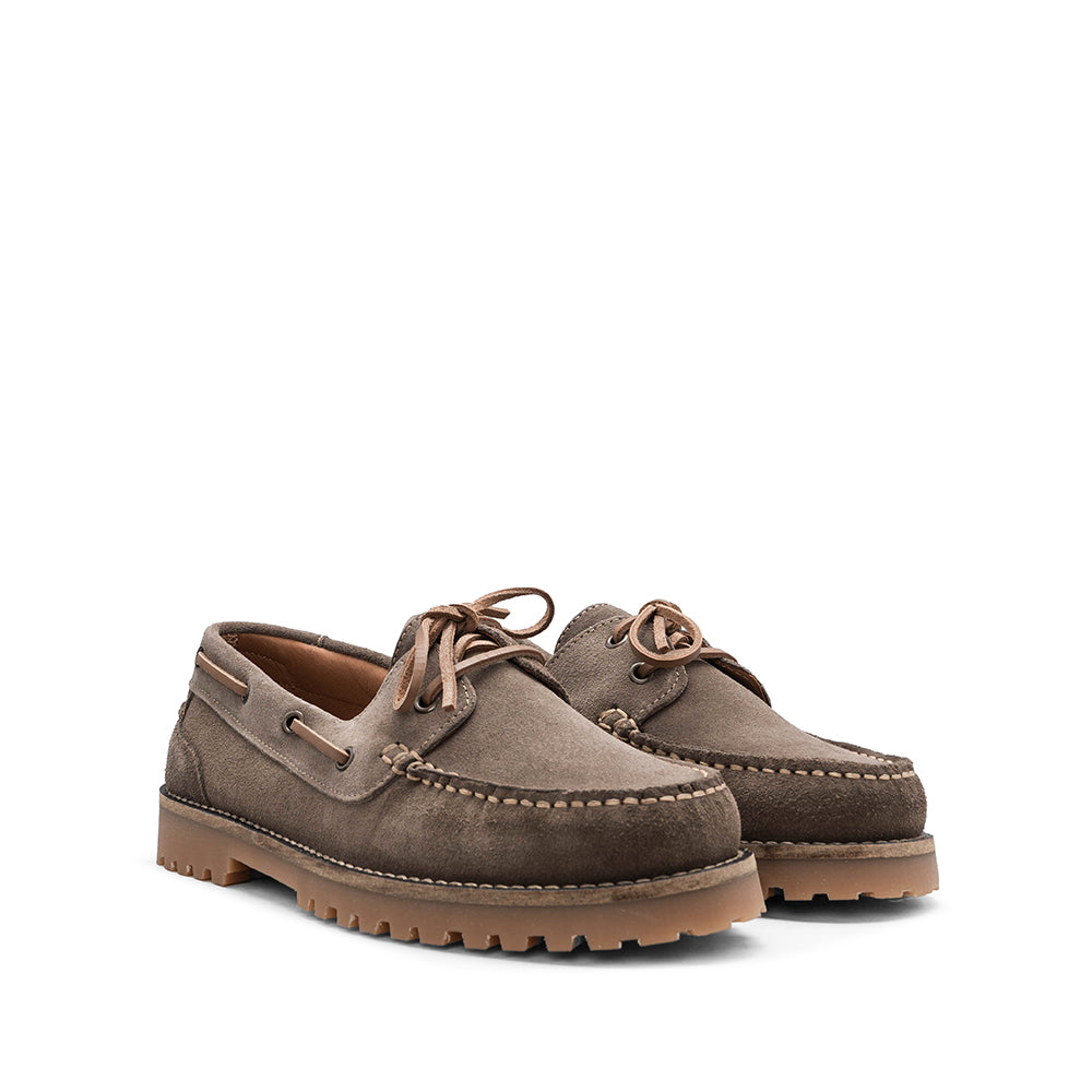 Sapato Vela Homem Camurça Taupe