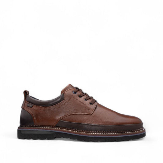 Sapato Casual Homem Pele Camel