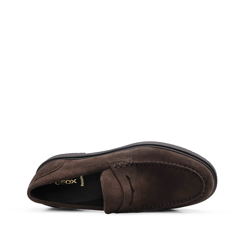 Sapato Mocassim Homem Camurça Castanho