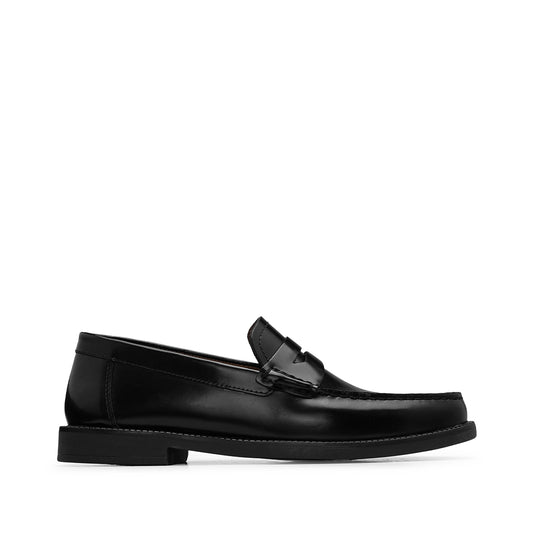 Sapato Mocassim Homem Polido Preto