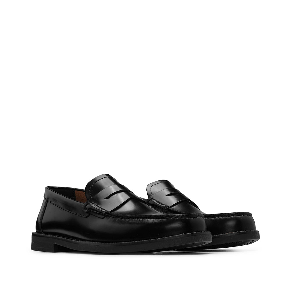 Sapato Mocassim Homem Polido Preto