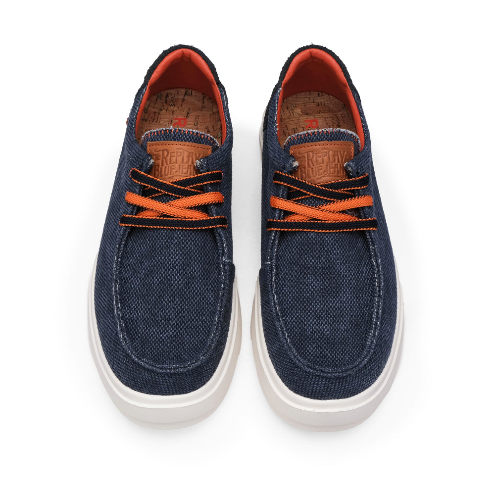 Sapato Casual Homem Azul Marinho
