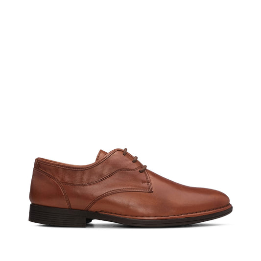Sapato Casual Homem Gravado Castanho