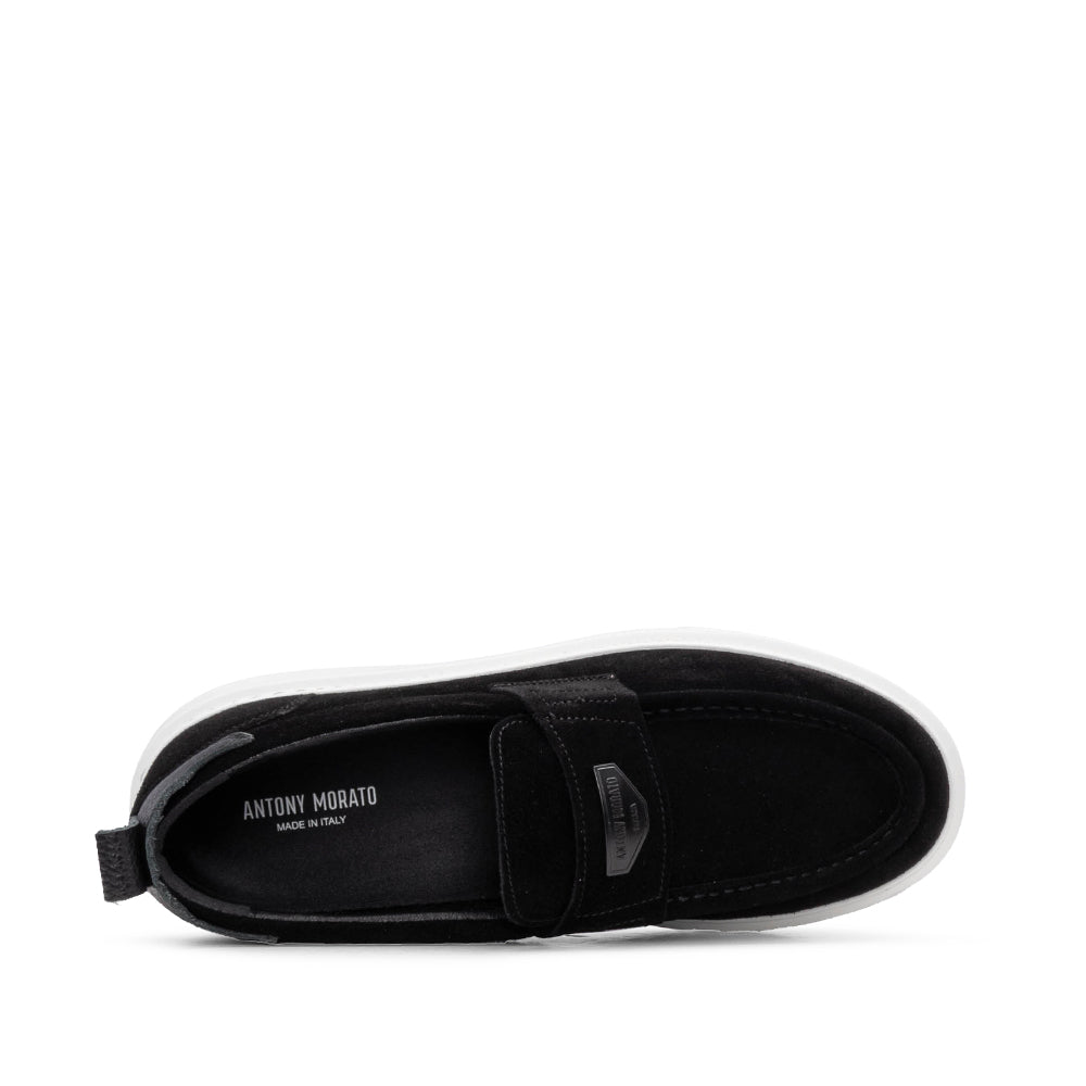 Sapato Mocassim Camurça Homem Preto