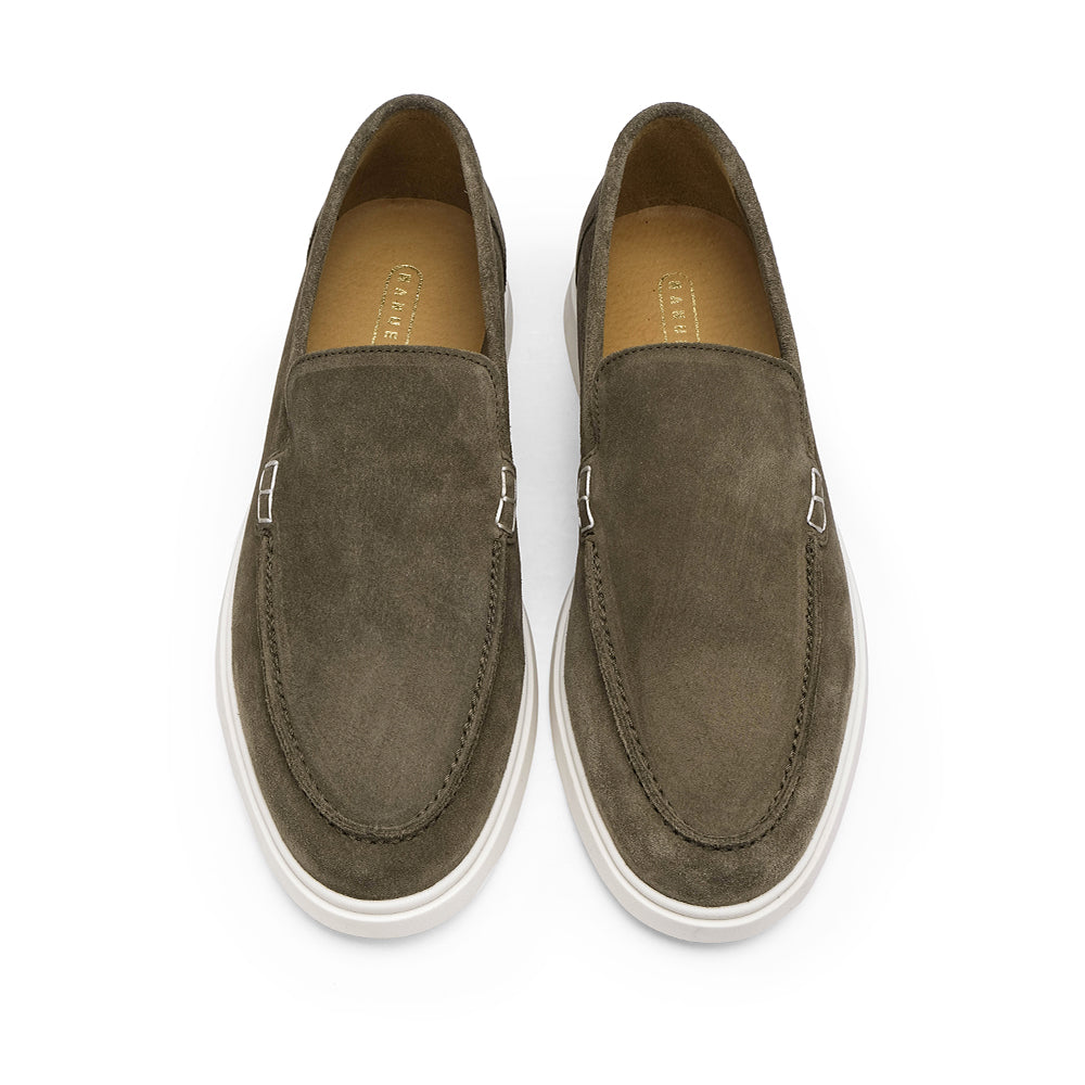 Sapato Mocassim Homem Camurça Kaky