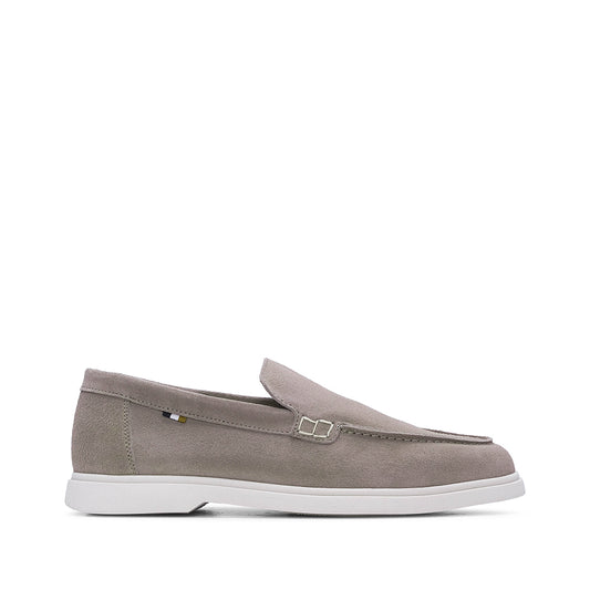Sapato Mocassim Homem Camurça Taupe
