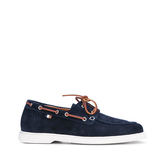 Sapato Vela Homem Camurça Azul Marinho