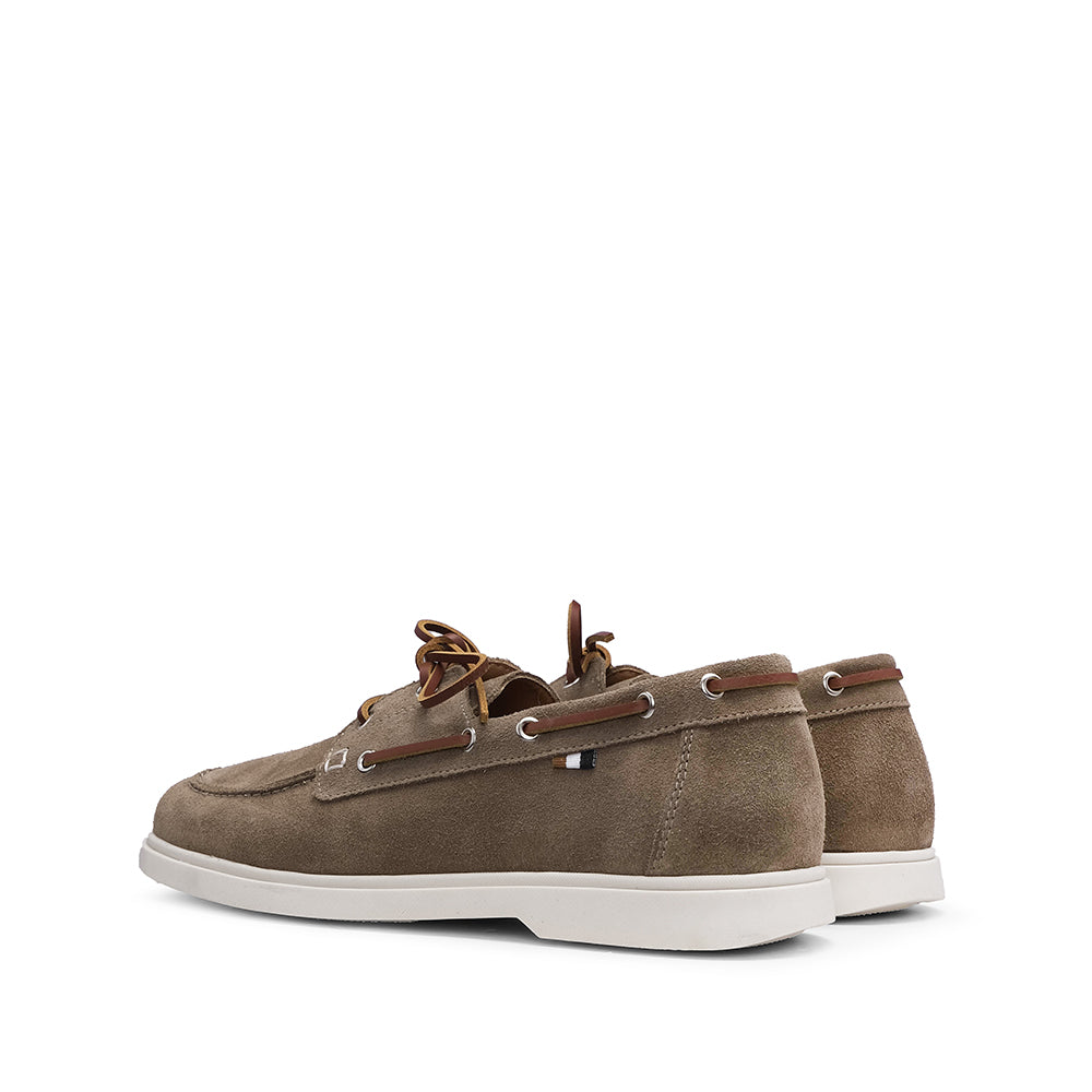 Sapato Vela Homem Camurça Taupe