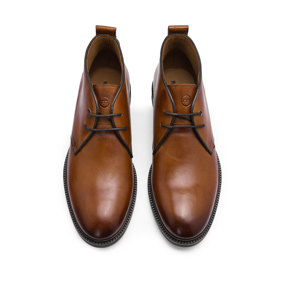 Botim Clássico Homem Pele Camel