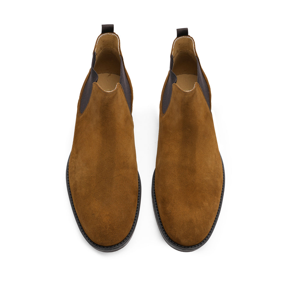 Botim Casual Homem Camurça Camel