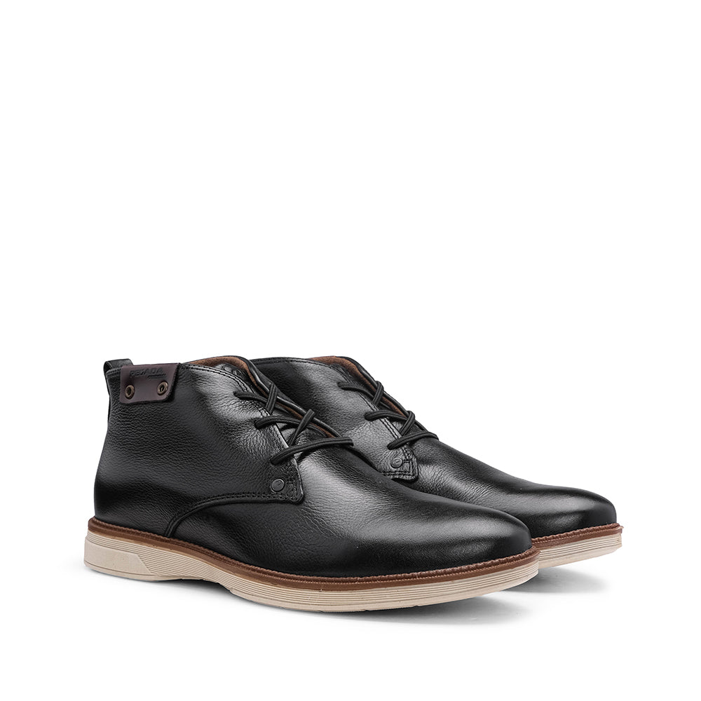 Botim Casual Homem Pele Preto