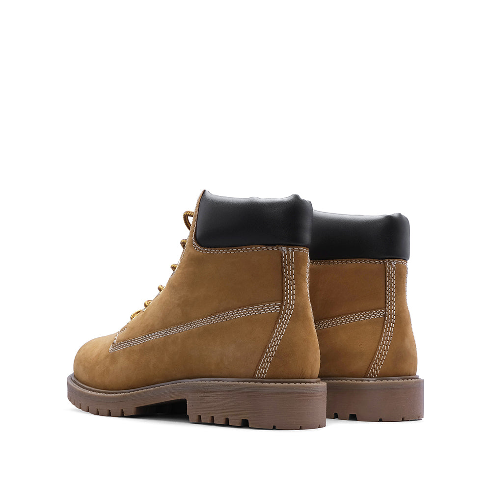 Bota Casual Homem Nobuck Camel