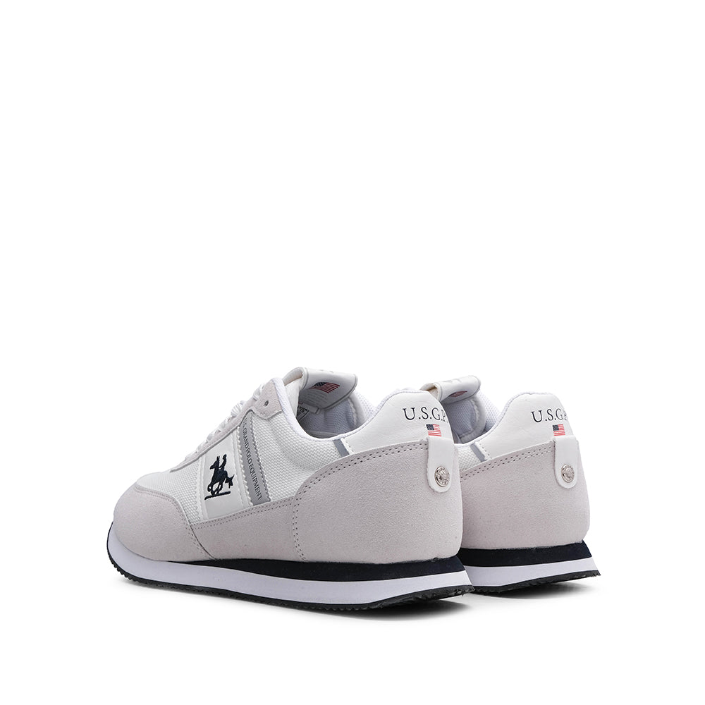 Sapatilha Casual Homem Pele Sintética Branco E Cinza