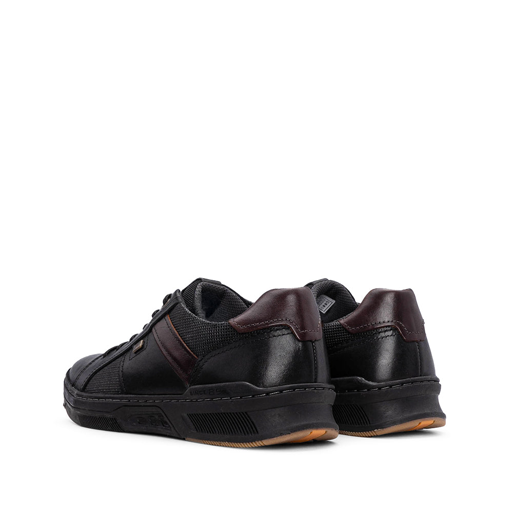 Sapatilha Casual Homem Pele Preto