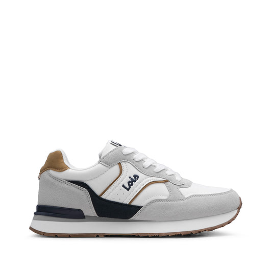 Sapatilha Casual Homem Branco E Cinza