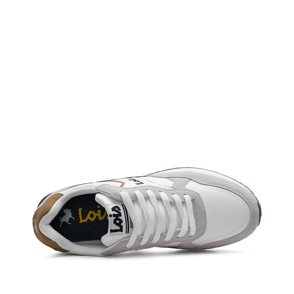 Sapatilha Casual Homem Branco E Cinza