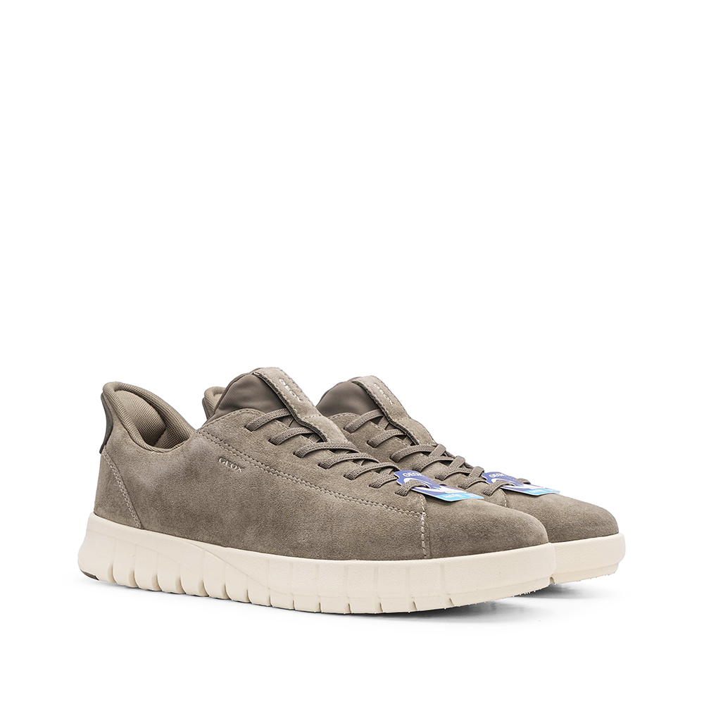 Sapatilha Casual Homem Camurça Taupe