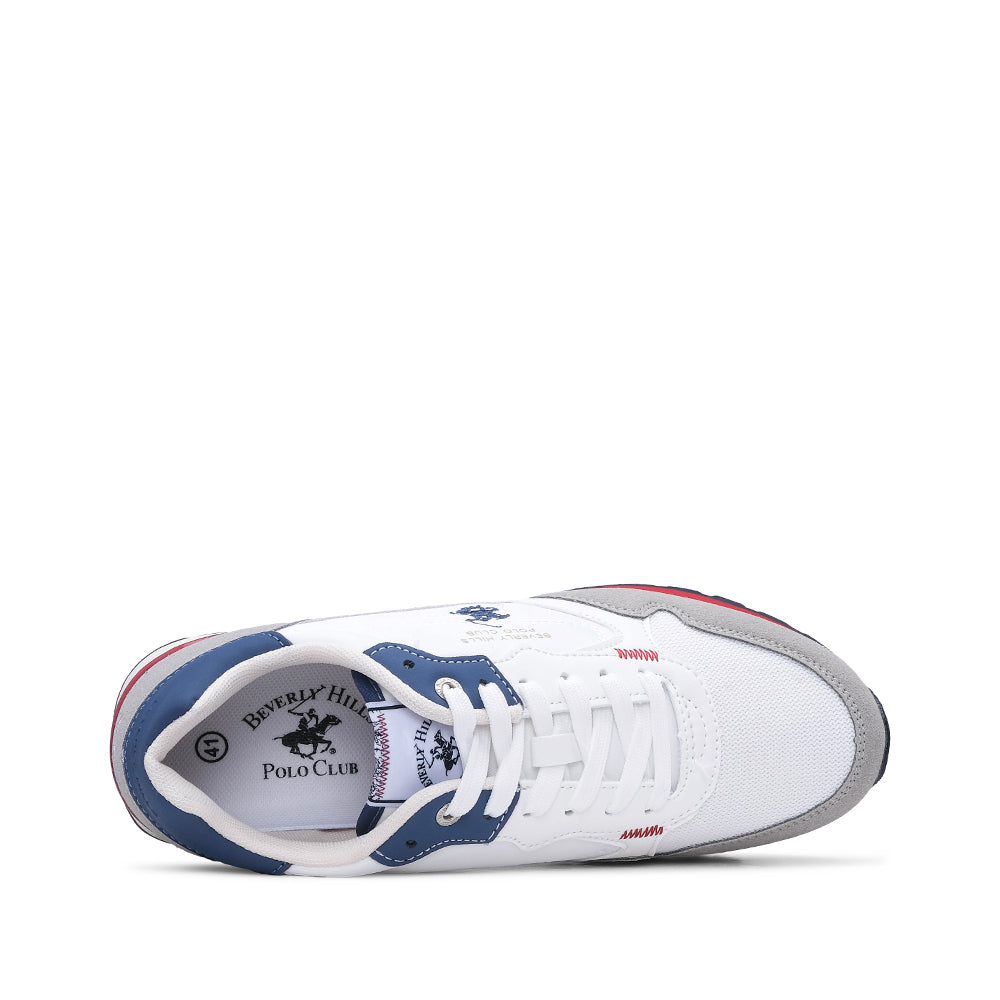 Sapatilha Casual Homem Branco E Azul