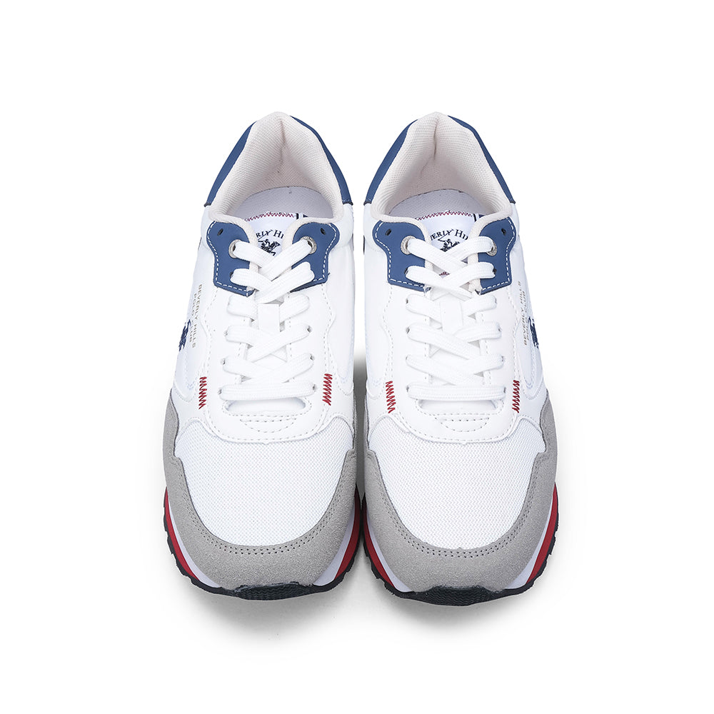 Sapatilha Casual Homem Branco E Azul