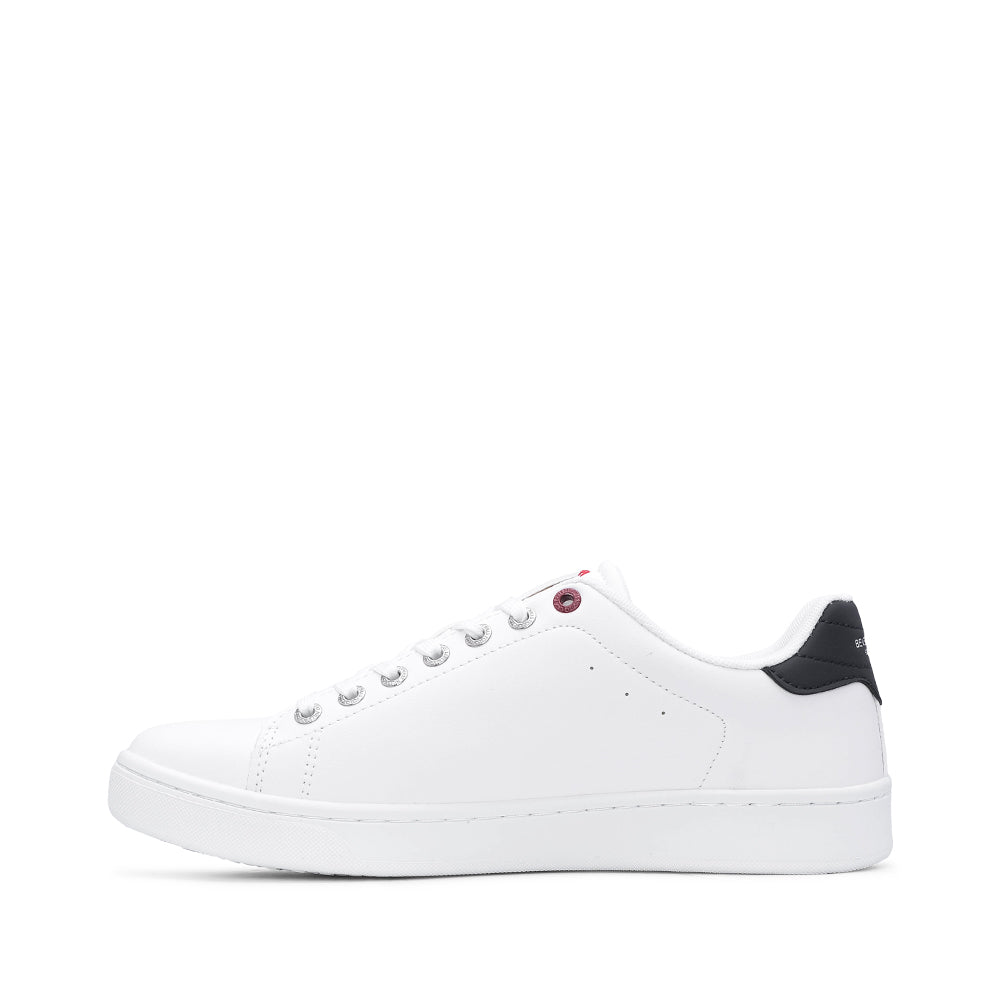 Sapatilha Casual Homem Branco E Azul