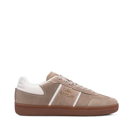 Sapatilha Casual Homem Camurça Taupe