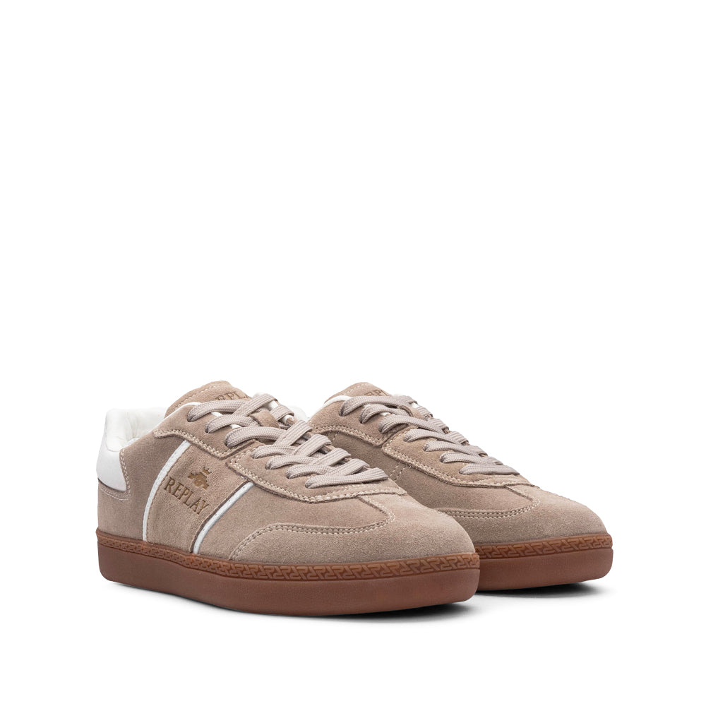 Sapatilha Casual Homem Camurça Taupe