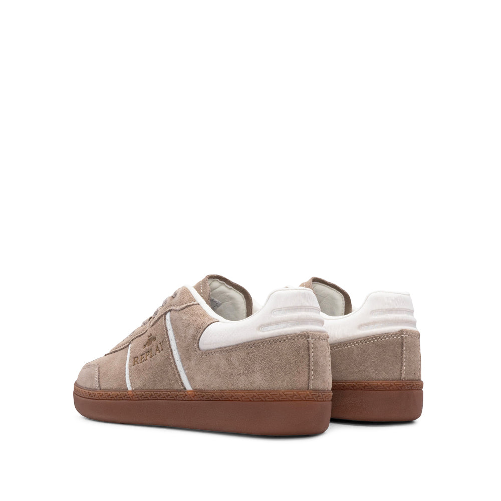 Sapatilha Casual Homem Camurça Taupe