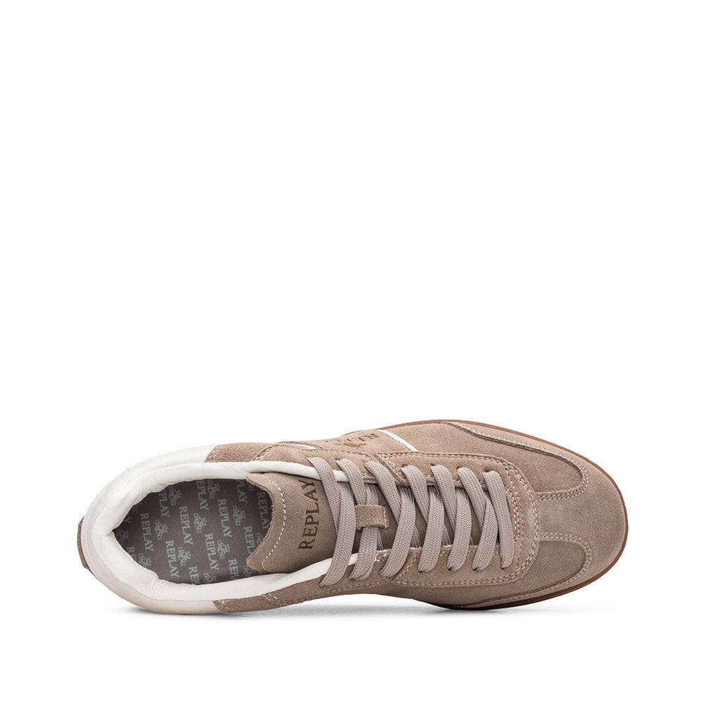 Sapatilha Casual Homem Camurça Taupe