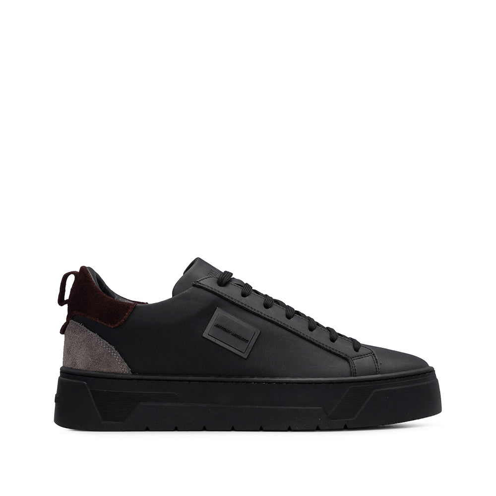Sapatilha Casual Homem Pele Preto
