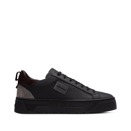 Sapatilha Casual Homem Pele Preto