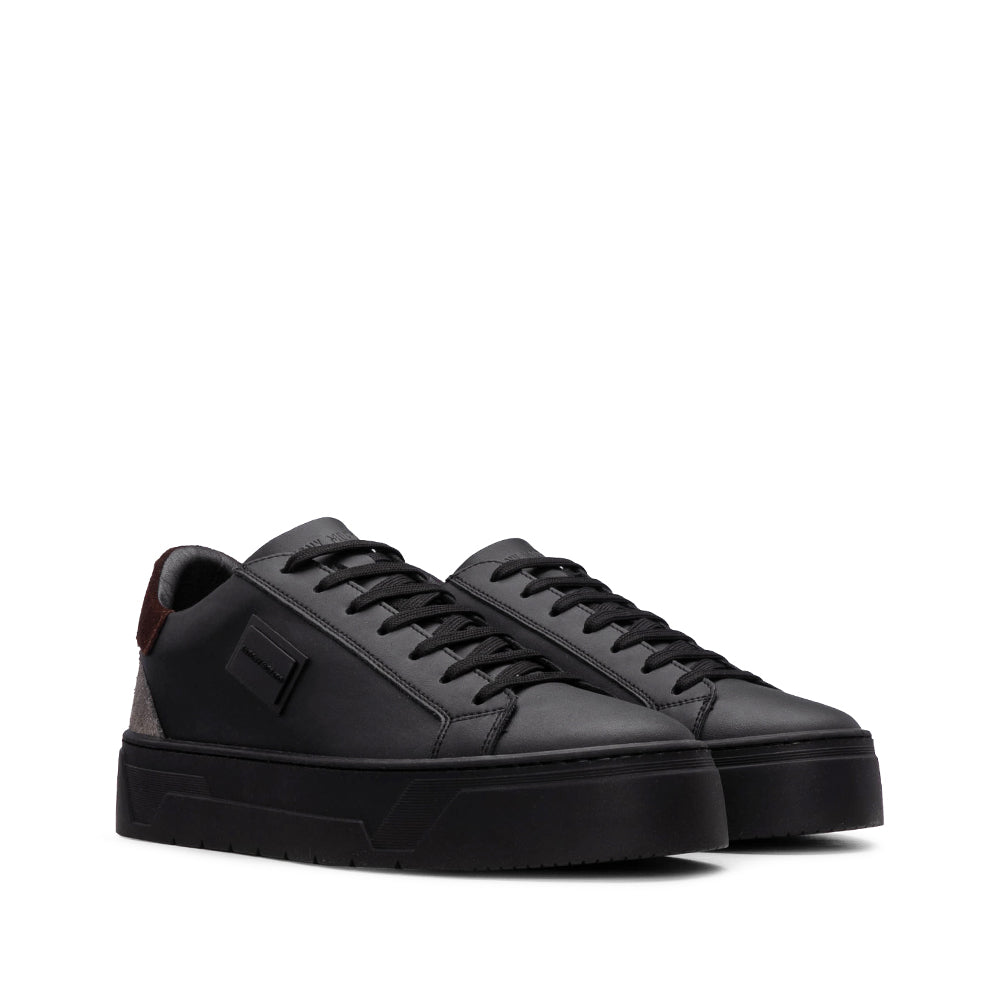 Sapatilha Casual Homem Pele Preto